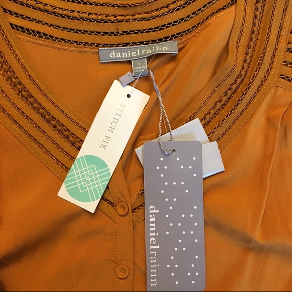 NWT Daniel Rainn Lattice Top from Stitch Fix - SzS - Picture 4 of 5